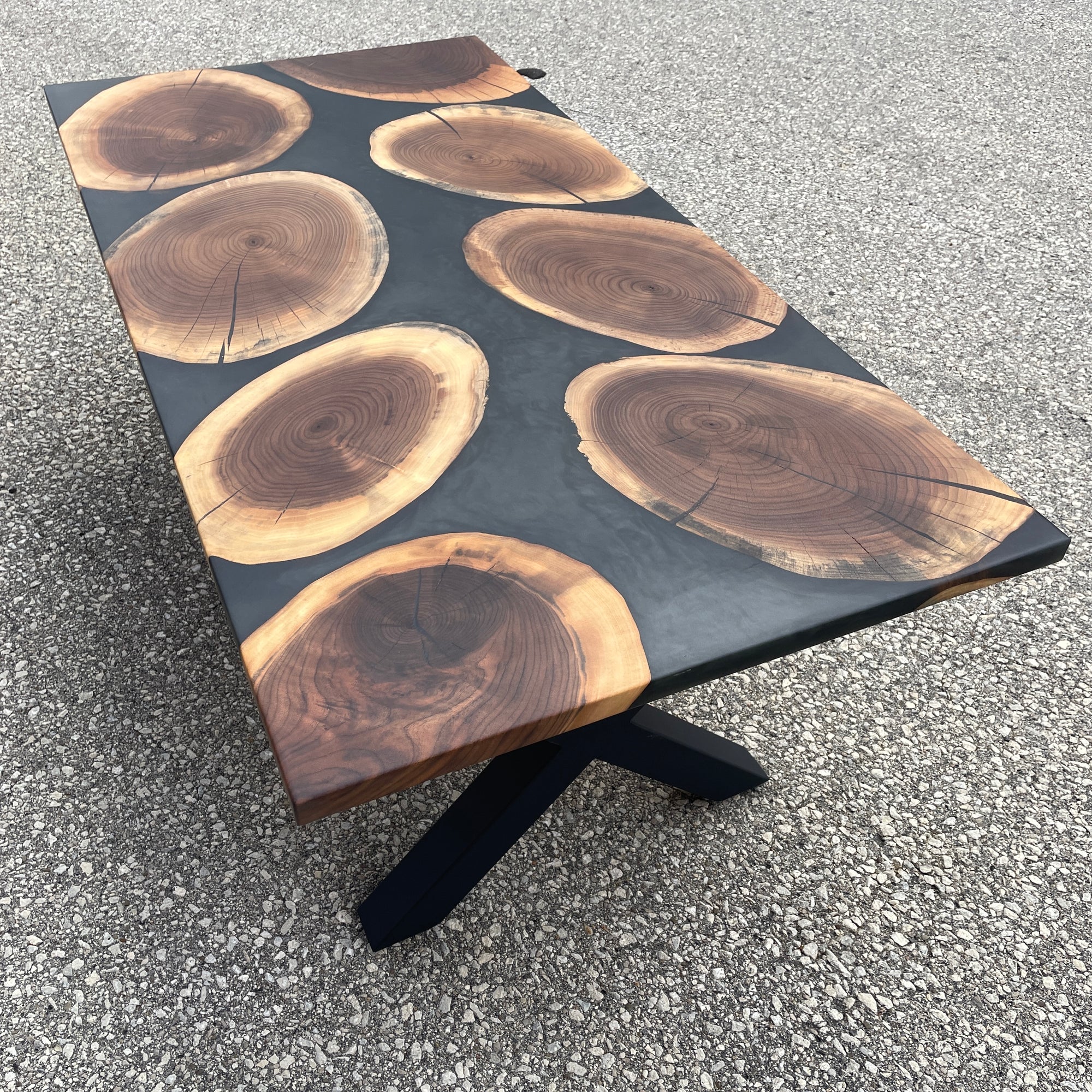 Walnut Cookie River Coffee Table